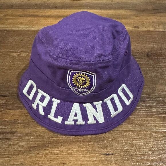 Orlando City SC adidas Toddler Purple Bucket Hat Embroidered Logo FLAW - Picture 1 of 7